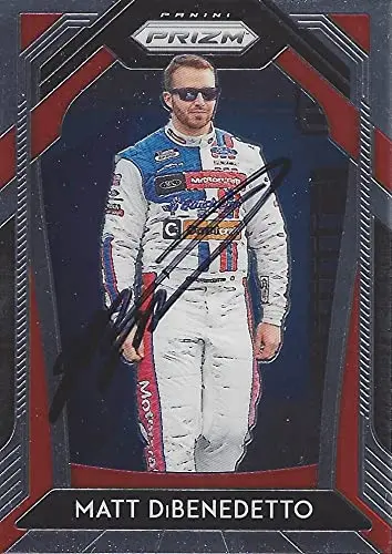 Autographed Matt Dibenedetto 2020 Panini Prizm (#21 Motorcraft Team) Wood Brothers Racing Nascar Cup Series Signed Collectible Trading Card With Coa 1