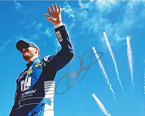 Autographed 2017 Dale Earnhardt Jr. #88 Nationwide Racing Driver Introductions (Retirement Final Season) Monster Energy Cup Series Signed Collectible Picture Nascar 8X10 Inch Glossy Photo With Coa 1