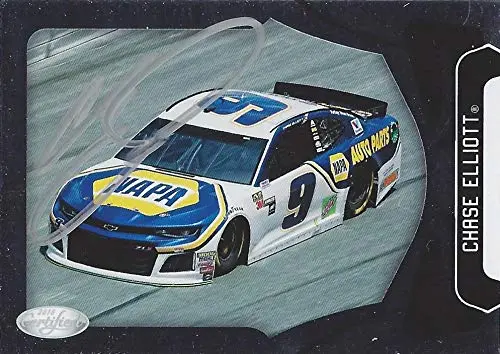 Autographed Chase Elliott 2018 Panini Certified Racing (#9 Napa Auto Parts Team) Hendrick Motorsports Monster Cup Series Chrome Signed Collectible Nascar Trading Card With Coa 1