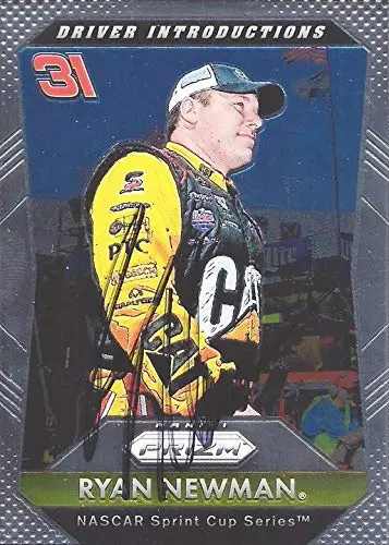 Autographed Ryan Newman 2016 Panini Prizm Racing Driver Introductions (#31 Caterpillar Team) Cat Sprint Cup Series Chrome Signed Nascar Collectible Trading Card With Coa 1