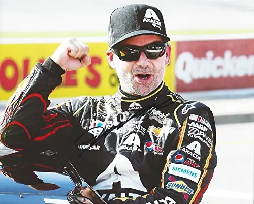 Autographed 2014 Jeff Gordon #24 Axalta Flames Racing (Pit Road) Hendrick Motorsports Signed Collectible Picture Nascar 8X10 Inch Glossy Photo With Coa 1