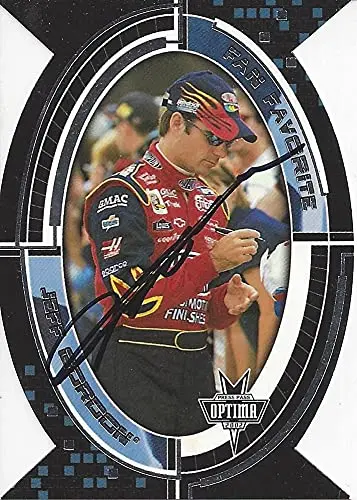 Autographed Jeff Gordon 2002 Press Pass Optima Racing Fan Favorite (#24 Dupont Team) Hendrick Motorsports Insert Diecut Signed Collectible Nascar Trading Card With Coa 1