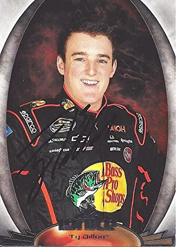 Autographed Ty Dillon 2012 Press Pass Ignite (#3 Bass Pro Shops Racing) Rcr Camping World Truck Series Signed Collectible Nascar Trading Card With Coa 1