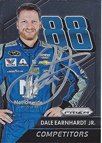 Autographed Dale Earnhardt Jr. 2016 Panini Prizm Racing Competitors (#88 Nationwide Team) Hendrick Motorsports Insert Signed Nascar Collectible Trading Card With Coa 1