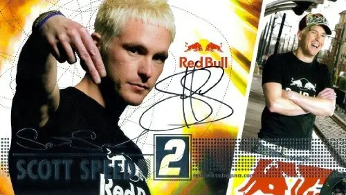 Autographed 2009 Scott Speed #82 Red Bull Racing Signed Nascar Photo Hero Card With Coa 1