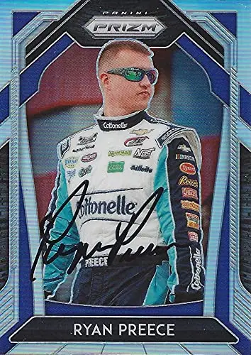 Autographed Ryan Preece 2020 Panini Prizm Racing Rare Prizm (#37 Jtg Daugherty Team) Nascar Cup Series Signed Collectible Trading Card With Coa 1