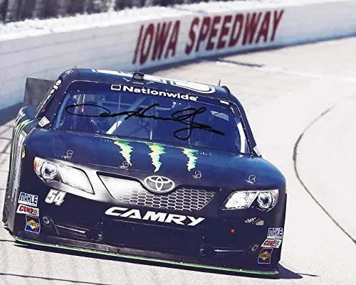 Autographed 2014 Sam Hornish Jr. #54 Monster Energy Racing Iowa Speedway Win (Toyota Camry) Nationwide Series 8X10 Picture Signed Nascar Glossy Photo With Coa 1