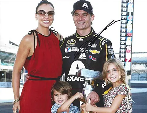 Autographed 2014 Jeff Gordon #24 Axalta Racing 5X Brickyard 400 Race Winner (Victory Family Pose) Hendrick Motorsports Signed Collectible Picture 9X11 Inch Nascar Glossy Photo With Coa 1