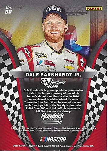 Autographed Dale Earnhardt Jr. 2018 Panini Victory Lane Racing Past Winners (2014 Martinsville Win) Hendrick Motorsports Signed Nascar Collectible Trading Card With Coa 2