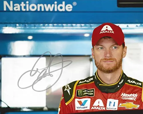 Autographed 2017 Dale Earnhardt Jr. #88 Axalta Racing Retirement Final Season (Garage Area) Monster Energy Cup Series Signed Collectible Picture Nascar 8X10 Inch Glossy Photo With Coa 1