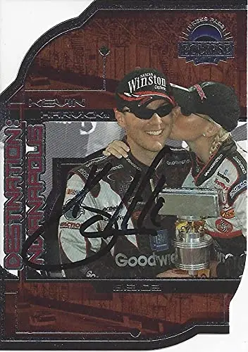 Autographed Kevin Harvick 2004 Press Pass Eclipse Destination Indianapolis (Brickyard 400 Win) #29 Richard Childress Racing Insert Diecut Signed Nascar Collectible Trading Card With Coa 1