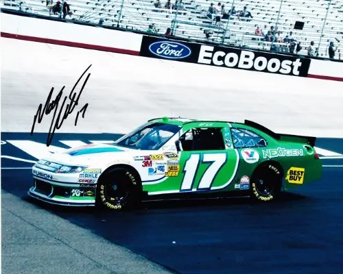 Autographed 2012 Matt Kenseth #17 Valvoline Next Gen Green (Ford Ecoboost) Signed Nascar 8X10 Glossy Photo W/Coa 1