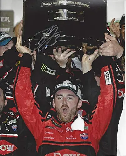 Autographed 2018 Austin Dillon #3 Dow Racing Daytona 500 Race Winner (Harley J. Early Trophy) Victory Lane Celebration Signed Collectible Picture 8X10 Inch Nascar Glossy Photo With Coa 1