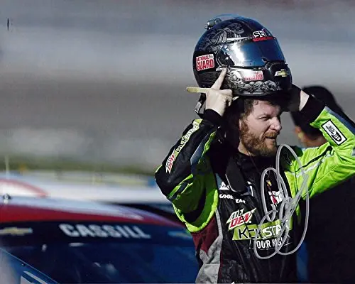 Autographed 2014 Dale Earnhardt Jr. #88 Mountain Dew Racing Kickstart (Pit Road Pre-Race) Signed Picture Nascar Glossy Photo With Coa 1