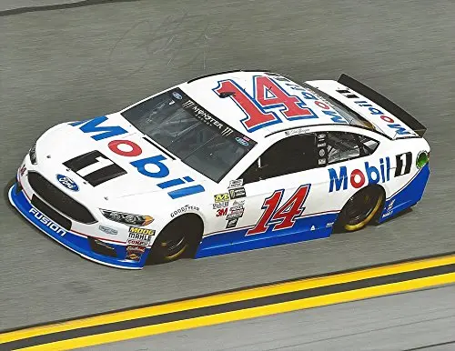 Autographed 2017 Clint Bowyer #14 Mobil 1 Team On-Track Racing (Stewart-Haas) Monster Energy Cup Series Signed Collectible Picture Nascar 9X11 Inch Glossy Photo With Coa 1