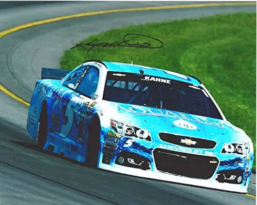 Autographed 2015 Kasey Kahne #5 Aqua Fina Racing Team Pocono Raceway (Hendrick Motorsports) 8X10 Signed Picture Nascar Glossy Photo With Coa 1