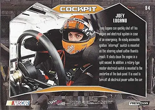 Autographed Joey Logano 2011 Press Pass Stealth Racing Cockpit (#20 The Home Depot Team) Sprint Cup Series Joe Gibbs Toyota Signed Nascar Collectible Trading Card With Coa 2