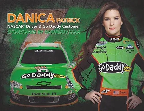 Autographed 2011 Danica Patrick #7 Godaddy Team Rookie Season (Jr Motorsports) Nationwide Series Signed Collectible Picture Nascar 9X11 Inch Hero Card Photo With Coa 1
