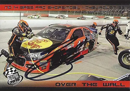 Autographed Tony Stewart 2015 Press Pass Racing Over The Wall (#14 Bass Pro Shops Team) Signed Nascar Collectible Trading Card With Coa 1
