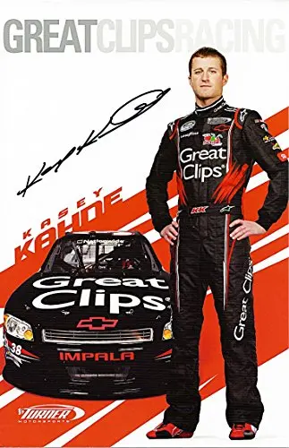 Autographed 2013 Kasey Kahne #38 Great Clips Racing Team (Nationwide Series) Signed 7X11 Nascar Glossy Photo With Coa 1