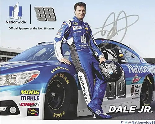 Autographed 2015 Dale Earnhardt Jr. #88 Nationwide Racing Team (Hendrick Motorsports) Sprint Cup Series Signed Collectible Picture Nascar 8X10 Inch Hero Card Photo With Coa 1
