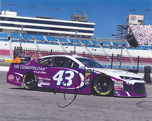 Autographed 2019 Bubba Wallace #42 The Cosmopolitan Racing (Richard Petty Motorsports) Monster Cup Series Signed Collectible Picture 8X10 Inch Nascar Glossy Photo With Coa 1