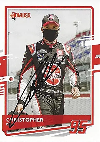 Autographed Christopher Bell 2021 Panini Donruss (#95 Rheem Team) Levine Family Racing Nascar Cup Series Signed Collectible Trading Card With Coa 1