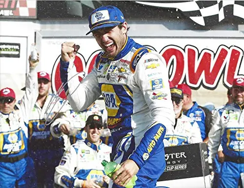 Autographed 2019 Chase Elliott #9 Napa Auto Parts Racing Watkins Glen Go Bowling Race Winner (Victory Lane Celebration) Hendrick Signed Collectible Picture 9X11 Inch Nascar Glossy Photo With Coa 1