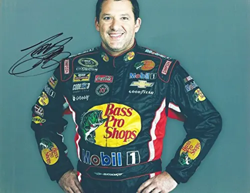 Autographed 2015 Tony Stewart #14 Bass Pro Shops Racing (Stewart-Haas Team) Media Day Pose 9X11 Signed Picture Nascar Glossy Photo With Coa 1