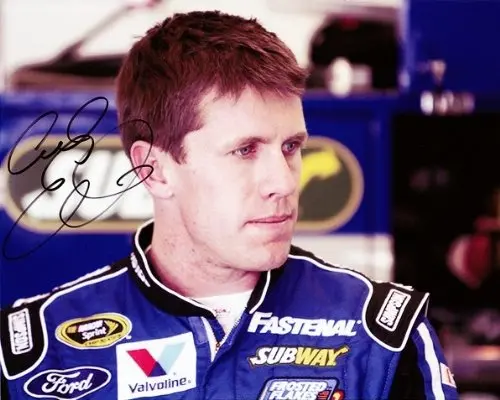 Autographed 2012 Carl Edwards #99 Fastenal Racing Team (Garage Area) Signed Nascar 8X10 Glossy Photo With Coa 1