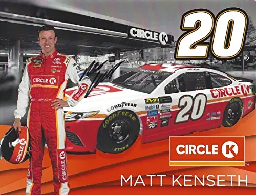 Autographed 2017 Matt Kenseth #20 Circle K Team Retirement Final Season (Monster Energy Cup Series) Joe Gibbs Racing Signed Collectible Picture 8X10 Inch Nascar Hero Card Photo With Coa 1