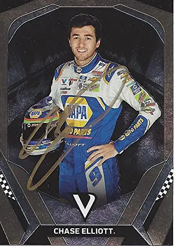 Autographed Chase Elliott 2018 Panini Victory Lane Racing (#9 Napa Driver) Hendrick Motorsports Signed Collectible Nascar Trading Card With Coa 1