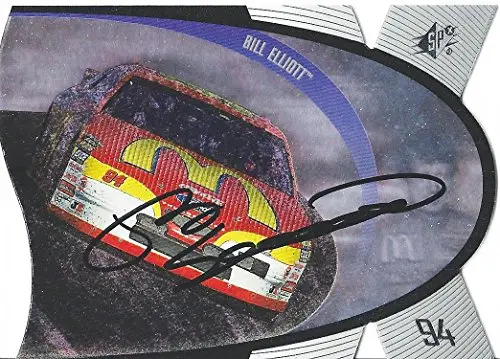 Autographed Bill Elliott 1999 Upper Deck Spx Racing (#94 Mcdonalds Team) Die-Cut Insert Signed Collectible Nascar Trading Card With Coa 1