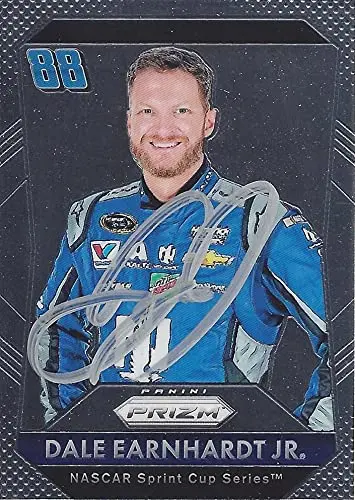 Autographed Dale Earnhardt Jr. 2016 Panini Prizm Racing (#88 Nationwide Team) Hendrick Motorsports Signed Nascar Collectible Trading Card With Coa 1