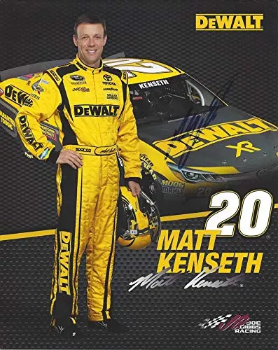 Autographed 2015 Matt Kenseth #20 Dewalt Toyota Team (Joe Gibbs Racing) Sprint Cup Series Signed Collectible Picture Nascar 8X10 Inch Hero Card Photo With Coa 1