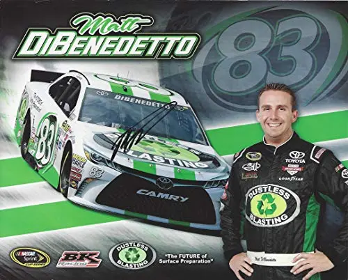 Autographed 2015 Matt Dibenedetto #83 Dustless Blasting Toyota Team (Bk Racing) Sprint Cup Series Rare Signed Collectible Picture 8X10 Inch Nascar Hero Card Photo With Coa 1
