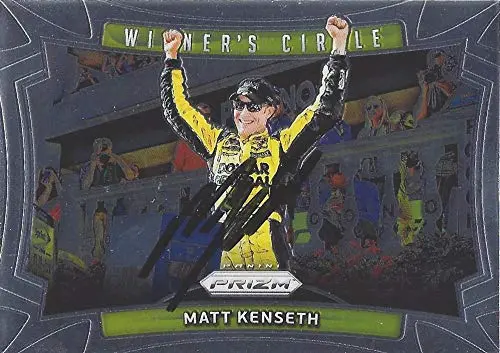 Autographed Matt Kenseth 2016 Panini Prizm Racing Winners Circle (Pocono Race Win) Joe Gibbs Team Signed Nascar Collectible Trading Card With Coa 1