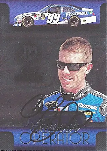 Autographed Carl Edwards 2013 Press Pass Racing Total Memorabilia Smooth Operator Insert Signed Collectible Nascar Trading Card With Coa 1