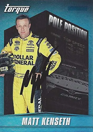 Autographed Matt Kenseth 2016 Panini Torque Racing Pole Position (#20 Dollar General Team) Insert Signed Nascar Collectible Trading Card With Coa 1