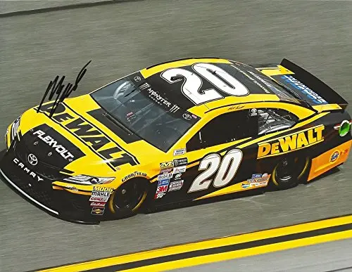 Autographed 2017 Matt Kenseth #20 Dewalt Racing Team Media Day Final Season (Joe Gibbs Toyota Camry) Monster Energy Cup Series Signed Collectible Picture Nascar 9X11 Inch Glossy Photo With Coa 1