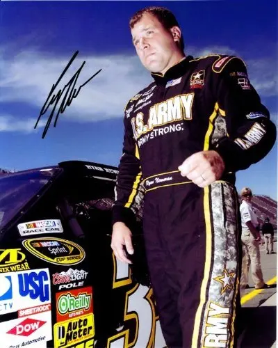 Autographed 2009 Ryan Newman #39 Army Racing (Pit Road) Nascar 8X10 Photo 1