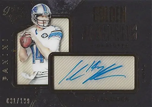 Jake Rudock 2016 Panini Black Gold Football Golden Prospects Signatures (Rookie Autograph) Detroit Lions Rare Signed Insert Nfl Collectible Football Trading Card #081/199 1