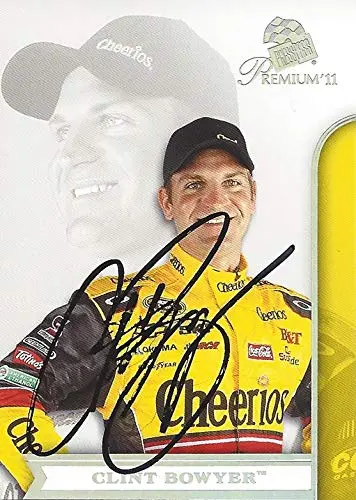 Autographed Clint Bowyer 2011 Press Pass Premium Racing Contenders (#33 Cheerios Team) Rcr Sprint Cup Series Signed Nascar Collectible Trading Card With Coa 1