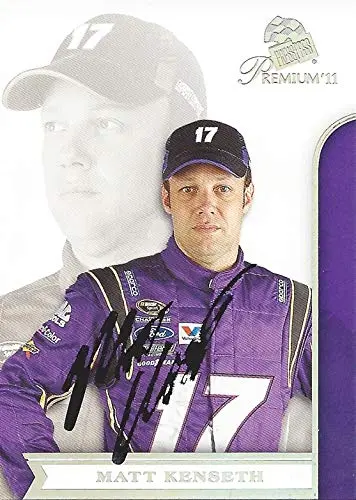 Autographed Matt Kenseth 2011 Press Pass Premium Racing Contenders (#17 Crown Royal Team) Roush Sprint Cup Series Signed Nascar Collectible Trading Card With Coa 1