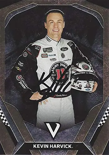 Autographed Kevin Harvick 2018 Panini Victory Lane Racing (#4 Jimmy Johns Team) Monster Cup Series Signed Nascar Collectible Trading Card With Coa 1