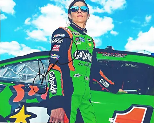 Autographed 2015 Danica Patrick #10 Godaddy Racing Team (Stewart-Haas) Pit Road 8X10 Signed Picture Nascar Glossy Photo With Coa 1