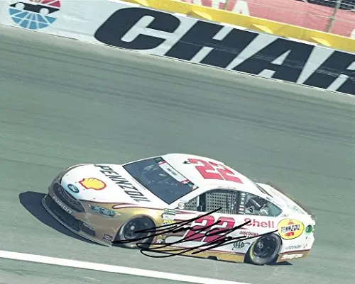 Autographed 2017 Joey Logano #22 Shell - Pennzoil Special Paint Scheme Charlotte Motor Speedway (On-Track Racing) Team Penske Signed Collectible Picture Nascar 8X10 Inch Glossy Photo With Coa 1