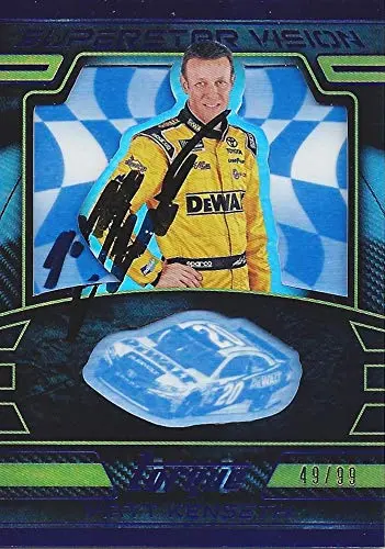 Autographed Matt Kenseth 2017 Panini Torque Racing Superstar Vision (Joe Gibbs Team) Monster Cup Series Gold Insert Signed Nascar Collectible Trading Card With Coa #49/99 1