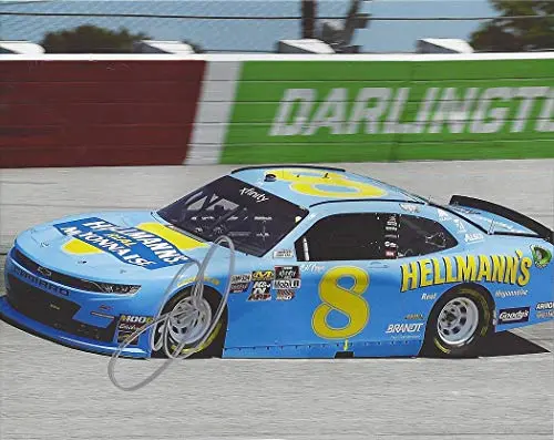 Autographed 2019 Dale Earnhardt Jr. #8 Hellmanns Racing Darlington Throwback Weekend (Xfinity Series Race) Jr Motorsports Signed Collectible Picture 8X10 Inch Nascar Glossy Photo With Coa 1