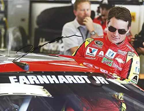 Autographed 2016 Jeff Gordon #88 Axalta Racing Dale Jr. Driver Substitution (Garage Area) Hendrick Motorsports Signed Collectible Picture Nascar 9X11 Inch Glossy Photo With Coa 1
